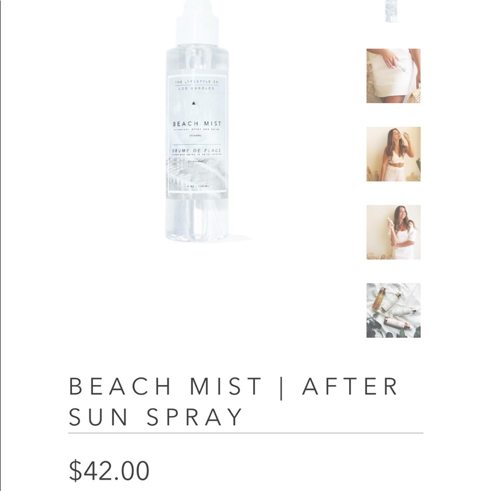 BRAND NEW: beach mist botanical after sun spray